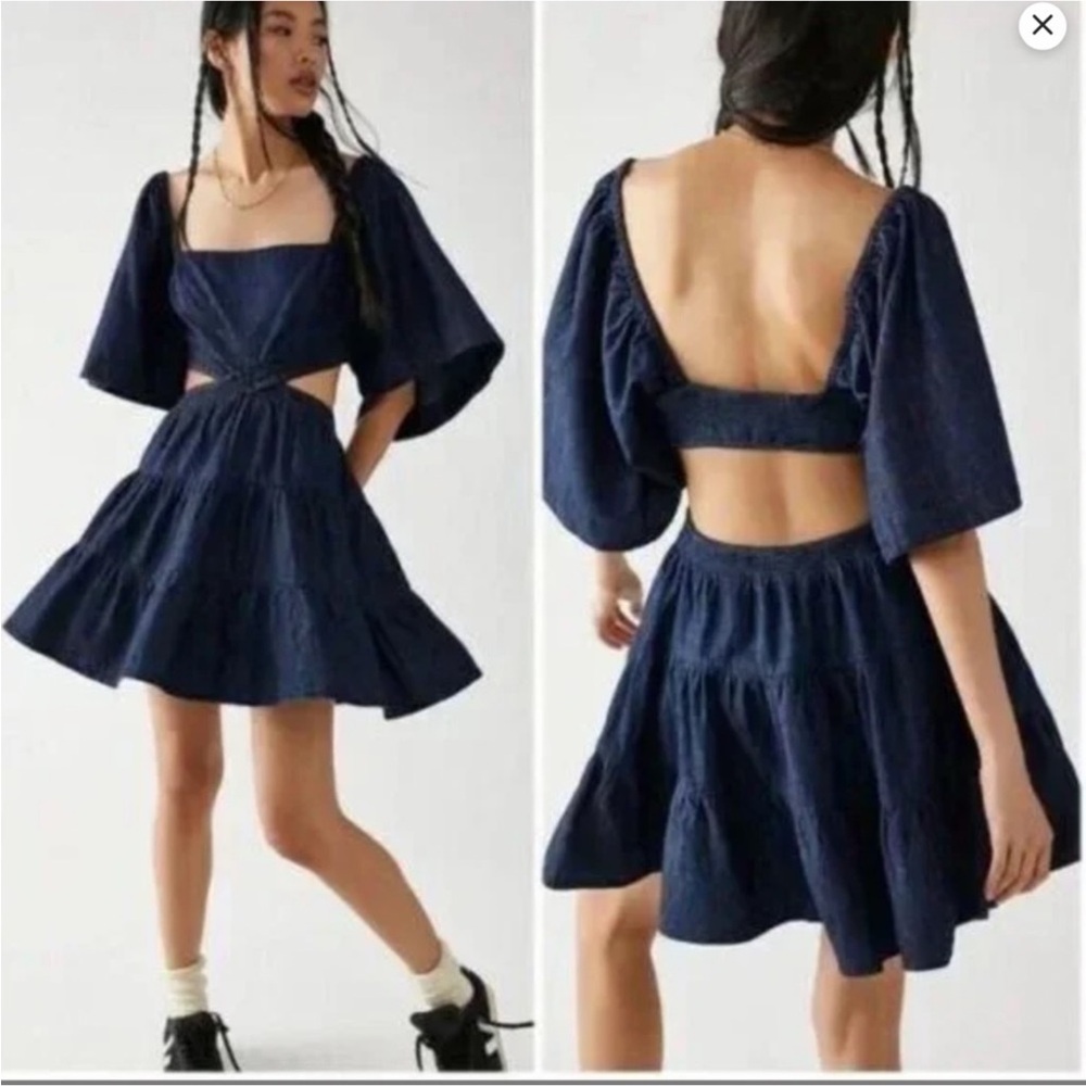 Free People cross of summer mini dress❤️❤️❤️❤️
